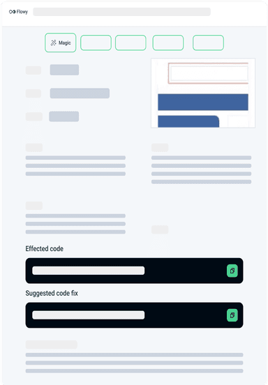 Flowy interface