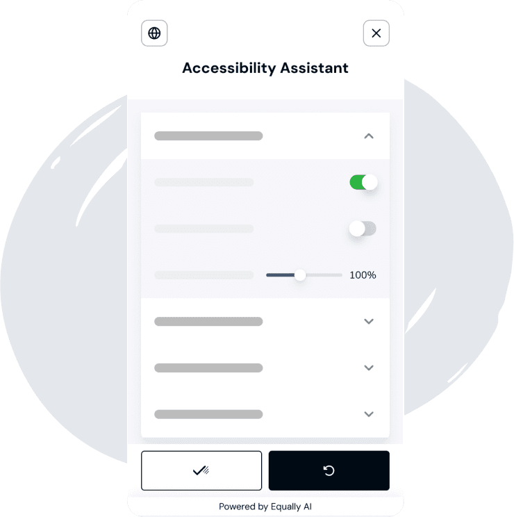 Screenshot of Equally AI’s Widget